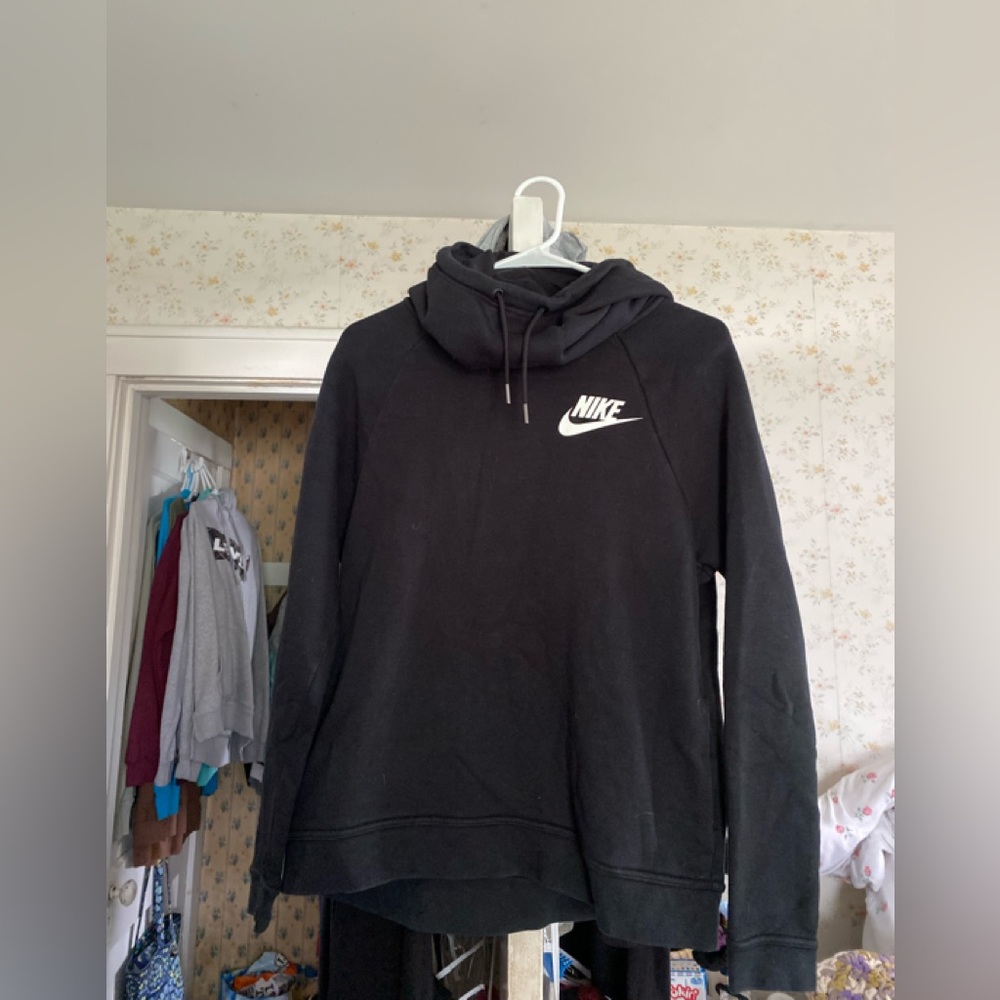 Woman’s Small Cowl Nike Hoodie Black in excellent condition.